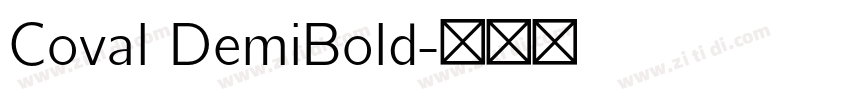 Coval DemiBold字体转换